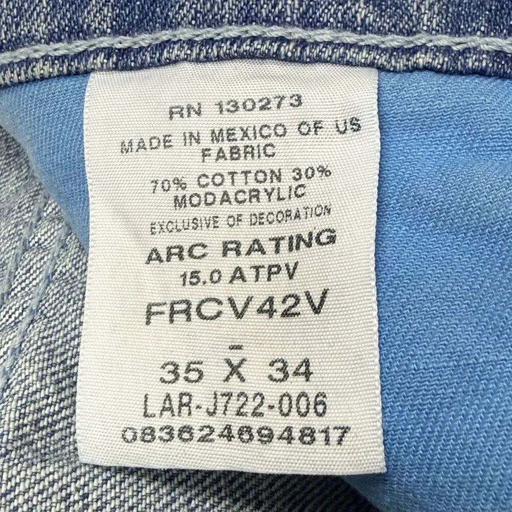 Wrangler FR 42 Vintage Boot Relaxed Fit Jeans FRCV42V CAT 2 2112 35X34